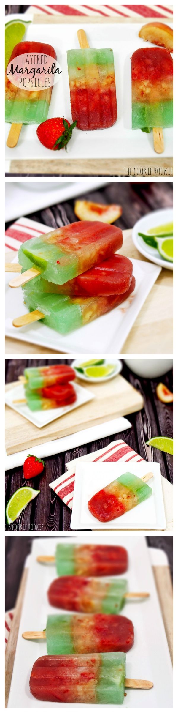 Layered Margarita Popsicles