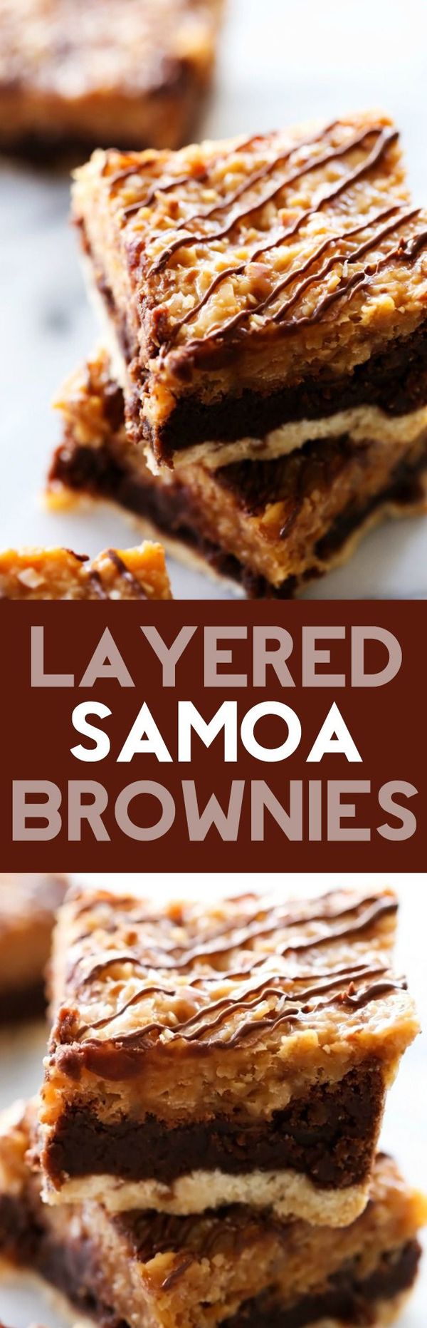 Layered Samoa Brownies