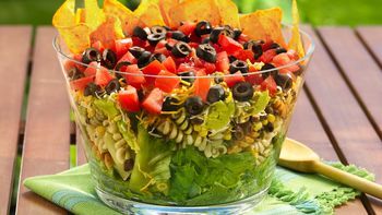 Layered Summer Pasta Salad