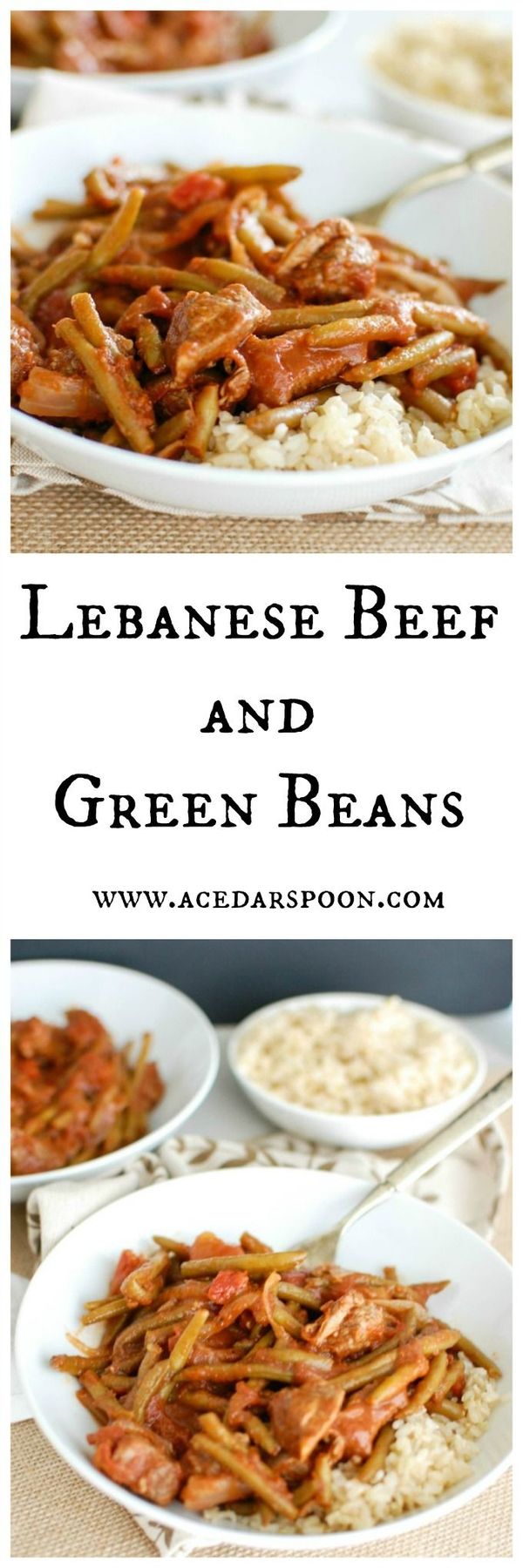 Lebanese Beef and Green Beans