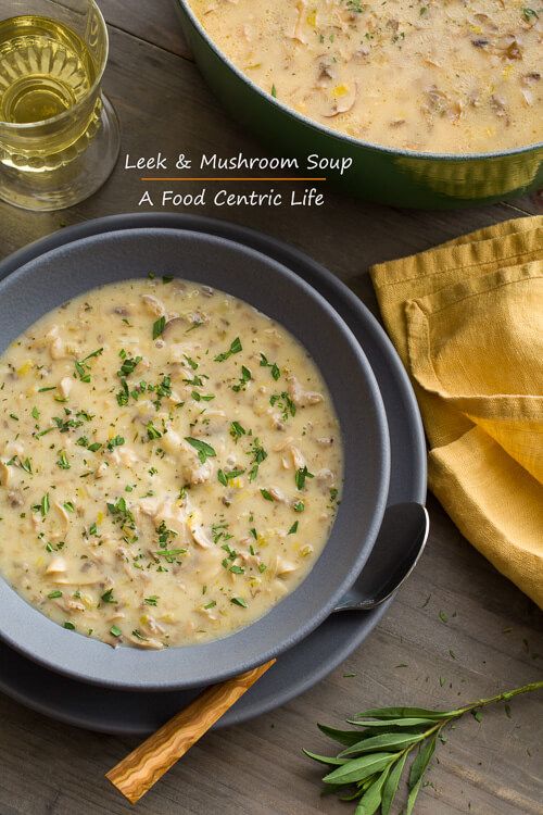 Leek and Mushroom Soup