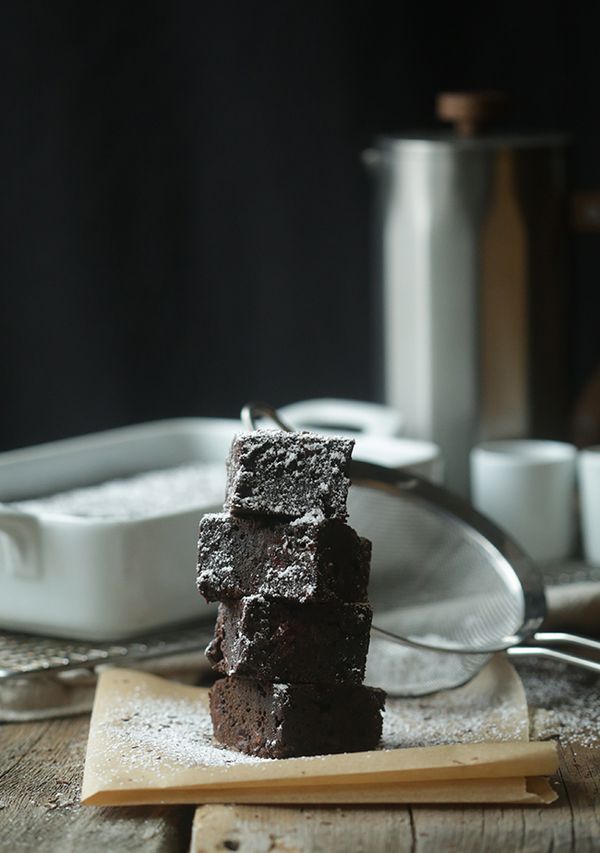 Leftover Coffee Chocolate Brownies