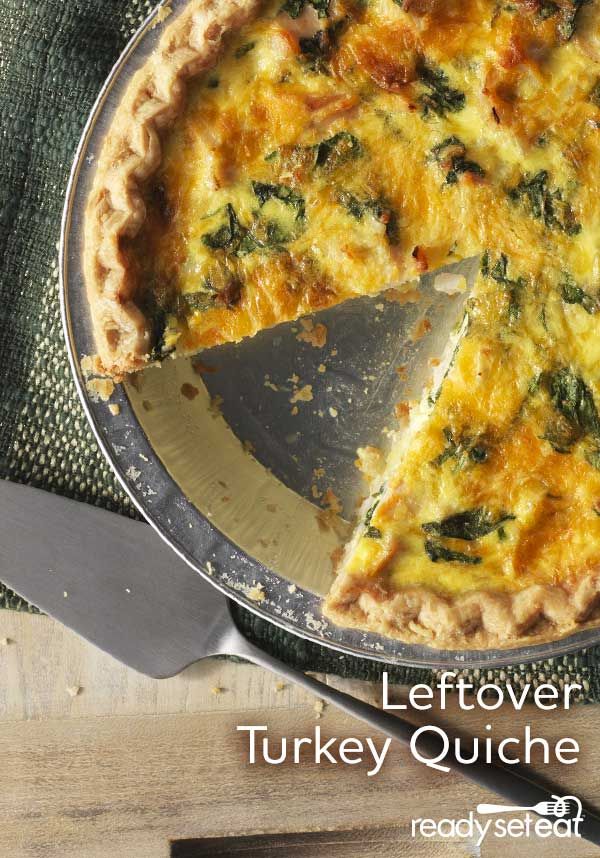 Leftover Turkey Quiche