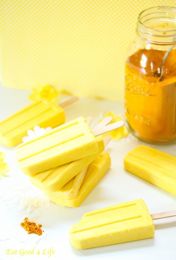 Lemon and coconut popsicles