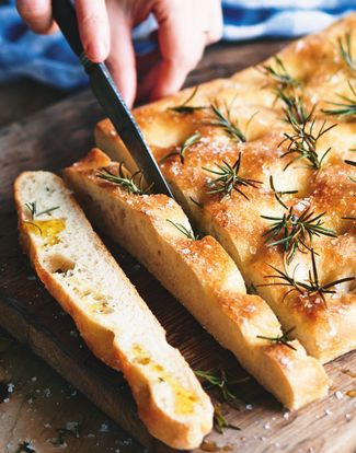 Lemon and herb focaccia