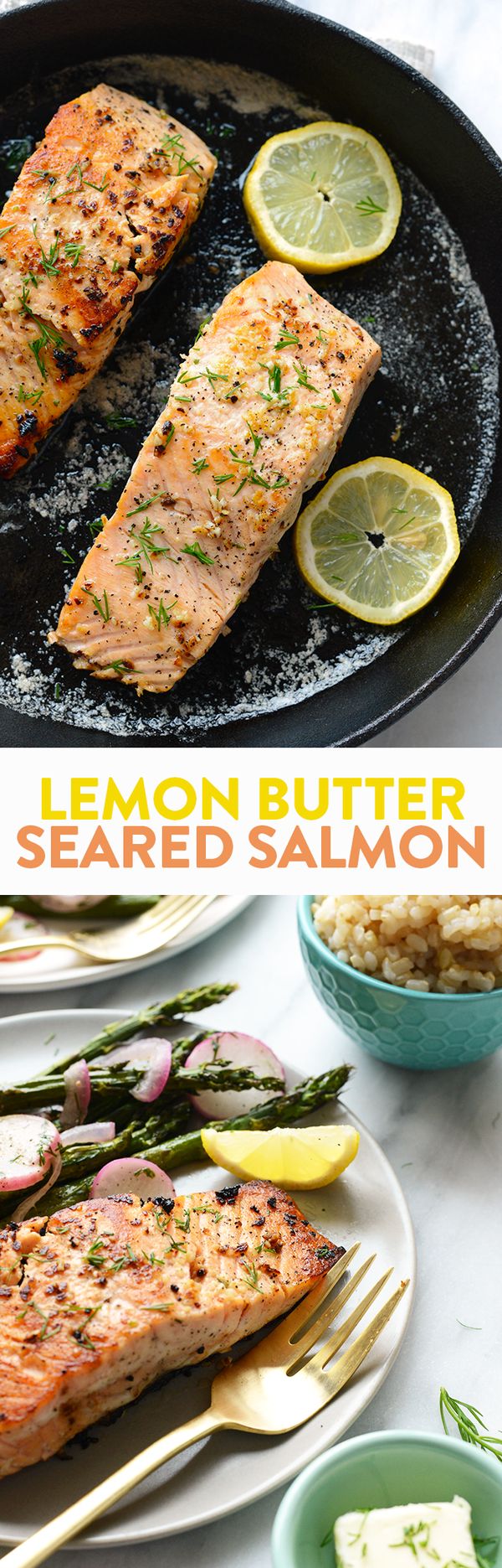 Lemon Butter Seared Salmon