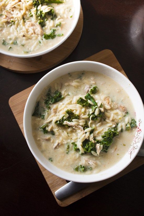 Lemon Chicken Soup with Orzo and Kale