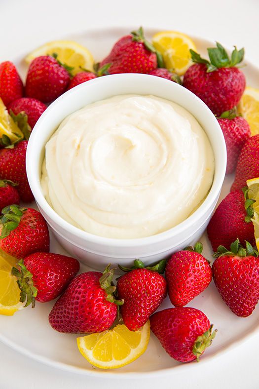 Lemon Cream Fruit Dip