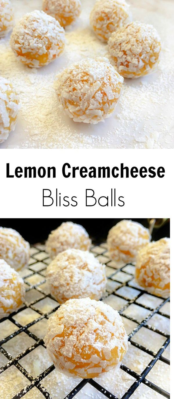 Lemon Creamcheese Bliss Balls