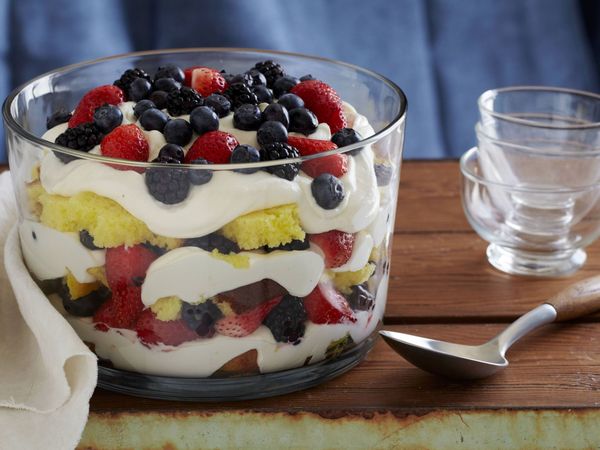 Lemon Curd Trifle with Fresh Berries