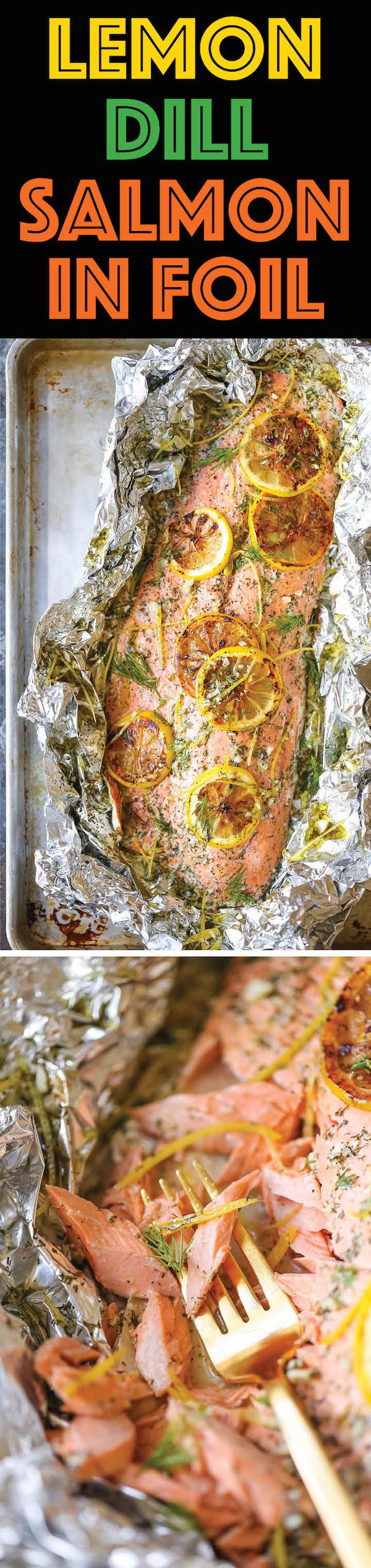 Lemon Dill Salmon in Foil