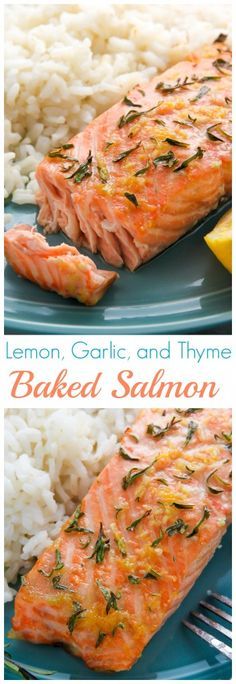 Lemon, Garlic, and Thyme Baked Salmon