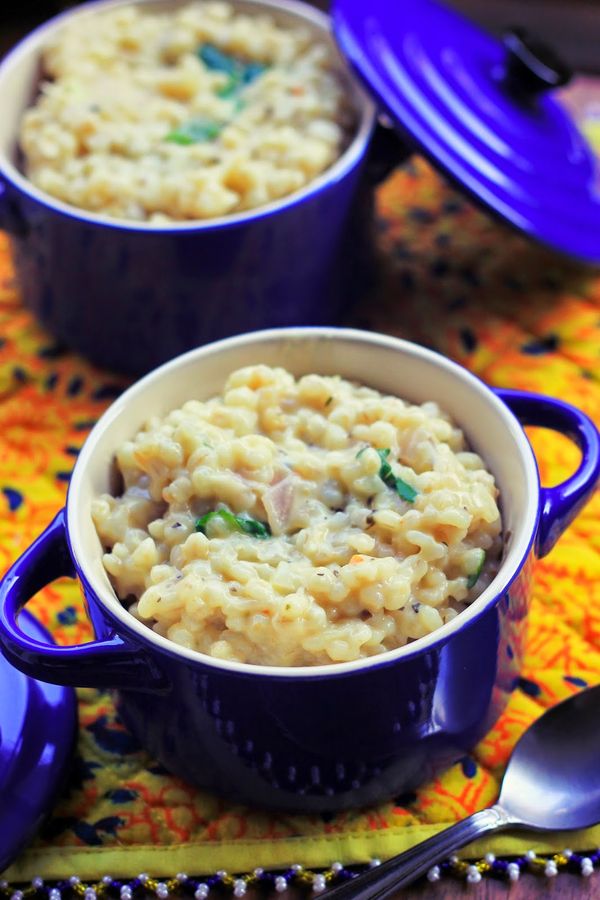 Lemon-Herb Pearled Barley Risotto