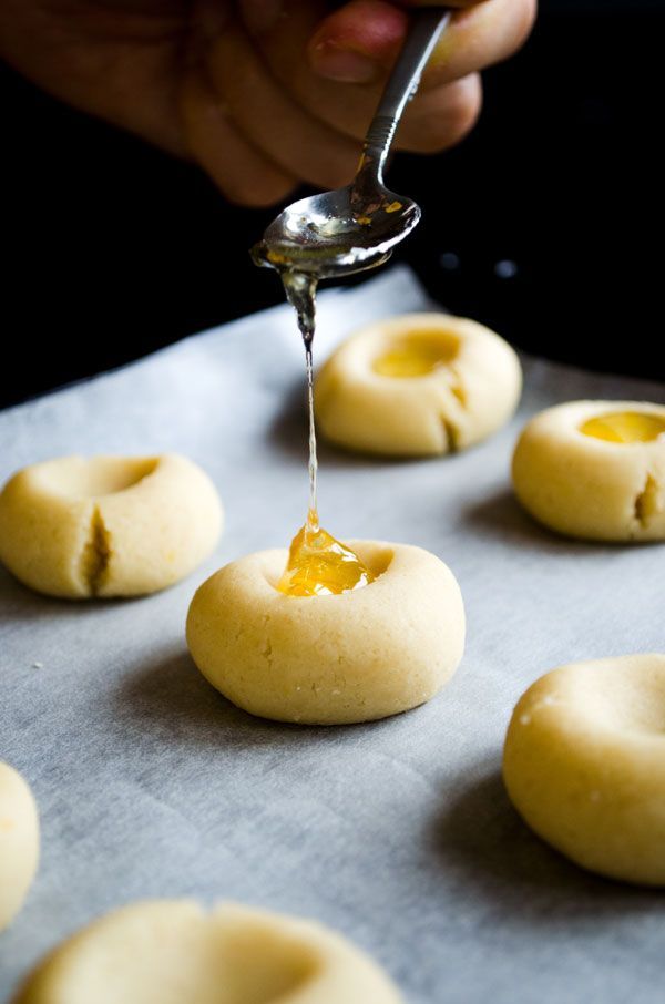 Lemon Jam Thumbprint Cookies