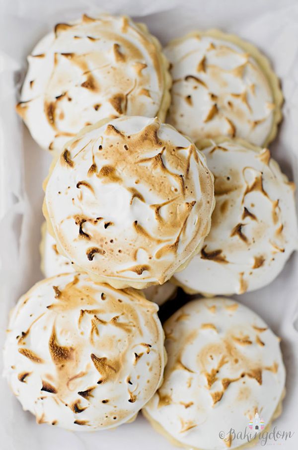 Lemon Meringue Shortbread Cookies