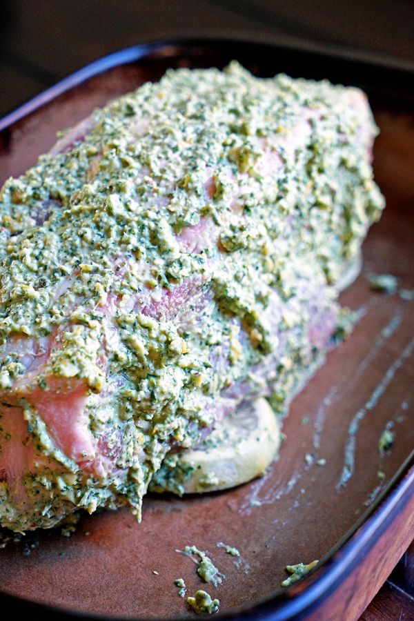 Lemon Mint Rosemary and Sage Herb Paste for Roasting