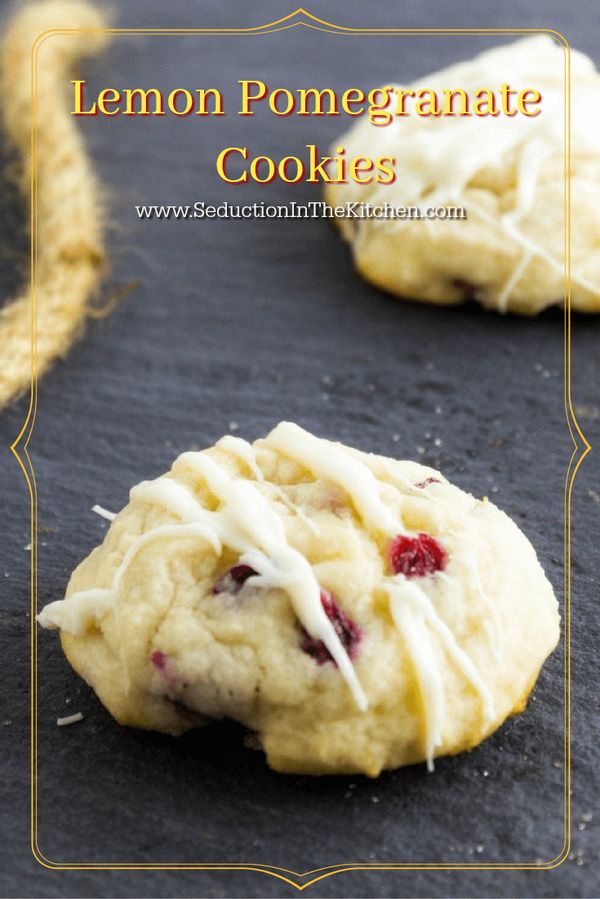 Lemon Pomegranate Cookies