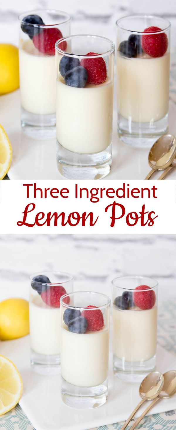 Lemon Posset (3 ingredient lemon pots