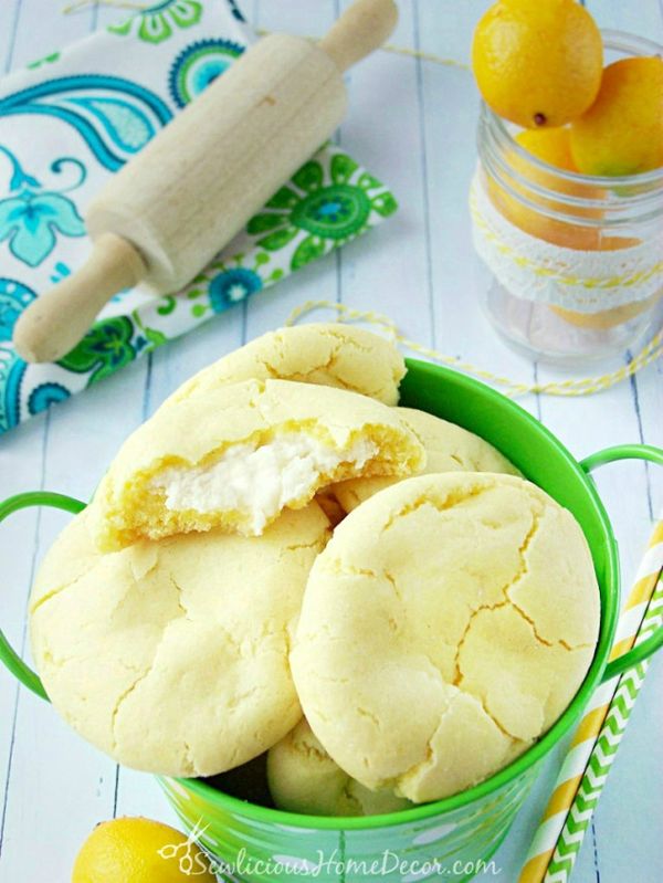 Lemon Pudding Cheesecake Cookies