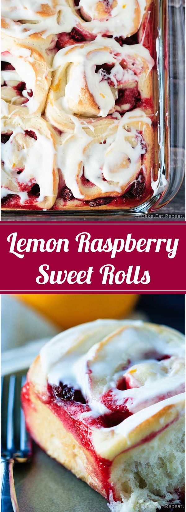 Lemon Raspberry Sweet Rolls