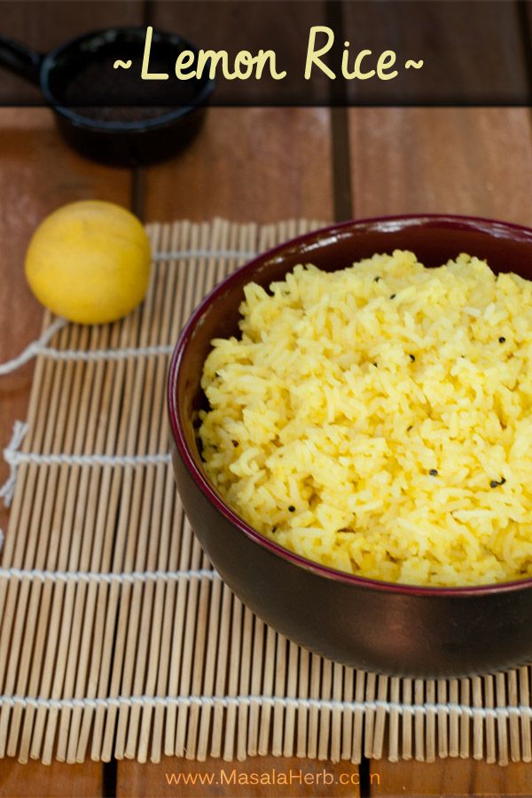 Lemon Rice - Fragrant Rice