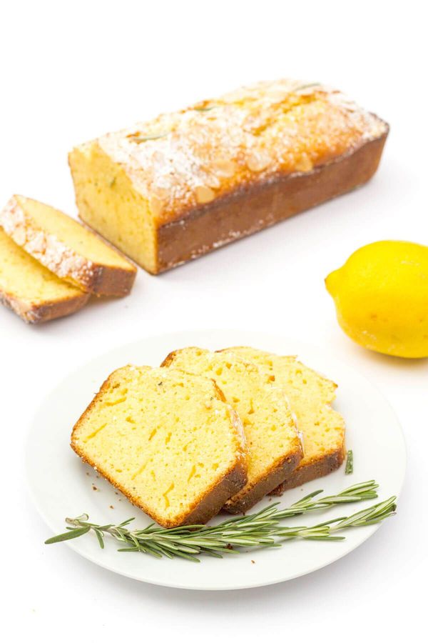 Lemon Rosemary Pound Cake