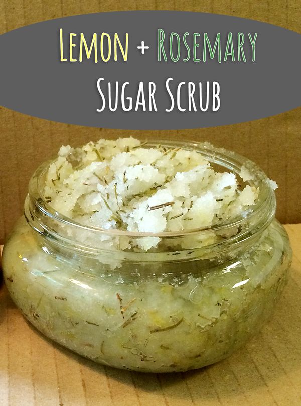 Lemon + Rosemary Sugar Scrub + Printables