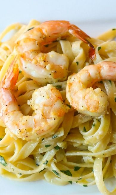 Lemon Shrimp Scampi Pasta