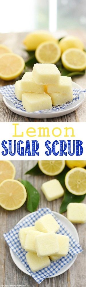 Lemon Sugar Scrub Cubes