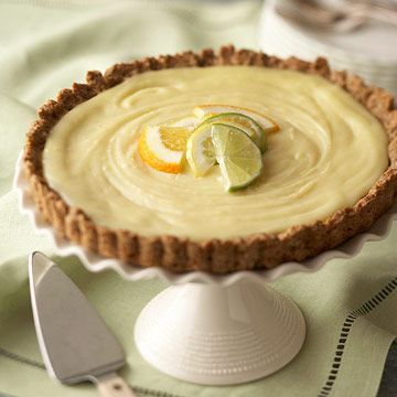 Lemon Tart with Ginger-Oat Crust