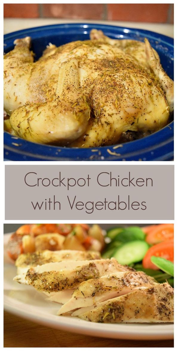 Lemon Thyme Crockpot Chicken