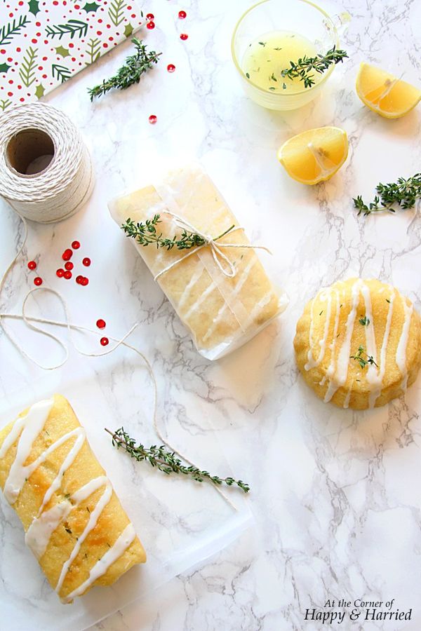 Lemon Thyme Mini Christmas Cakes