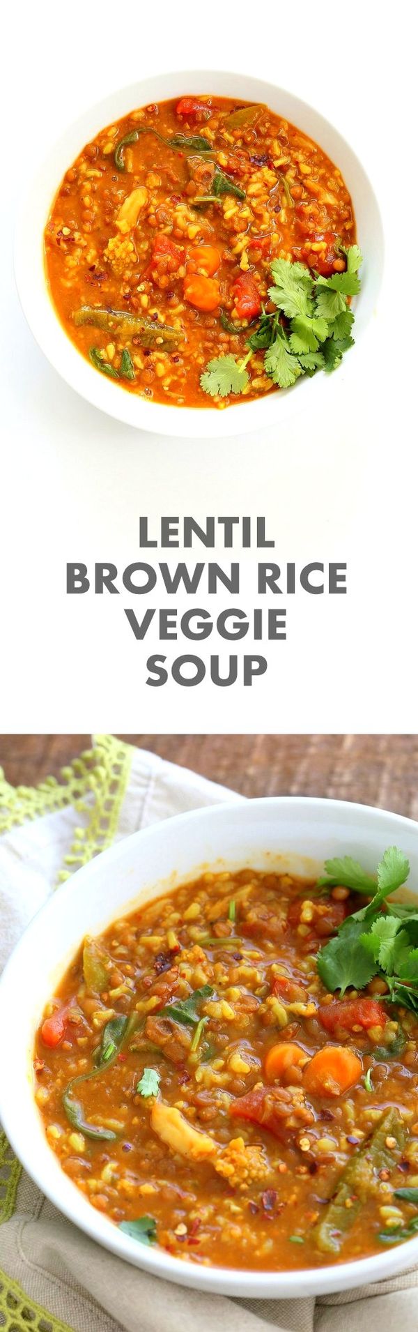 Lentil Brown Rice Soup