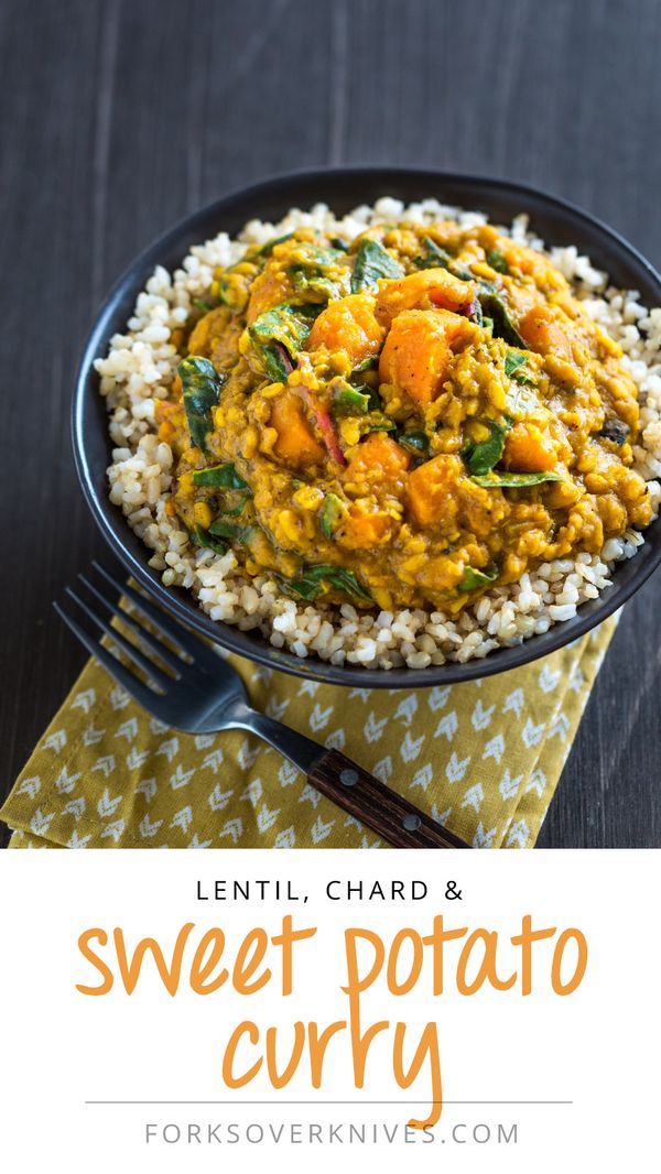 Lentil, Chard & Sweet Potato Curry