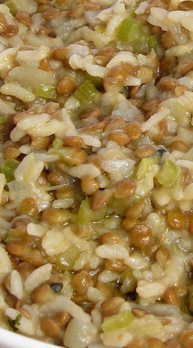 Lentil Risotto (Risotto alle Lenticchie - pressure cooker