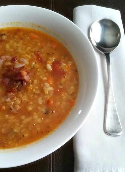 Lentil, Tomato & Rice Soup