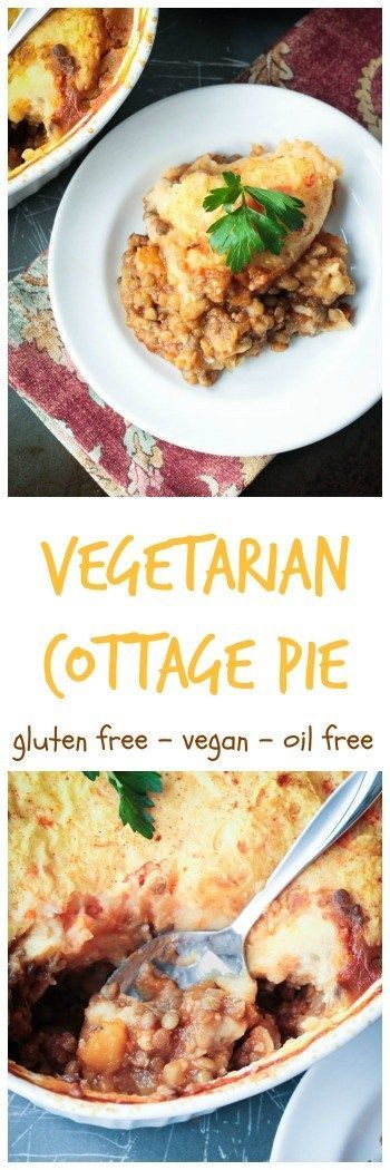 Lentil Vegetarian Cottage Pie (dairy free, gluten free