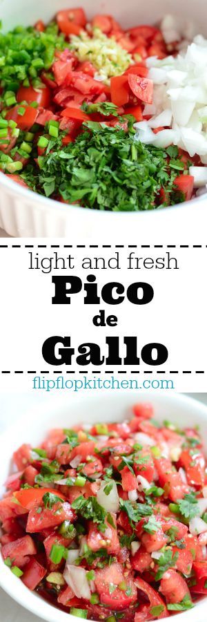 Light and Fresh Pico de Gallo