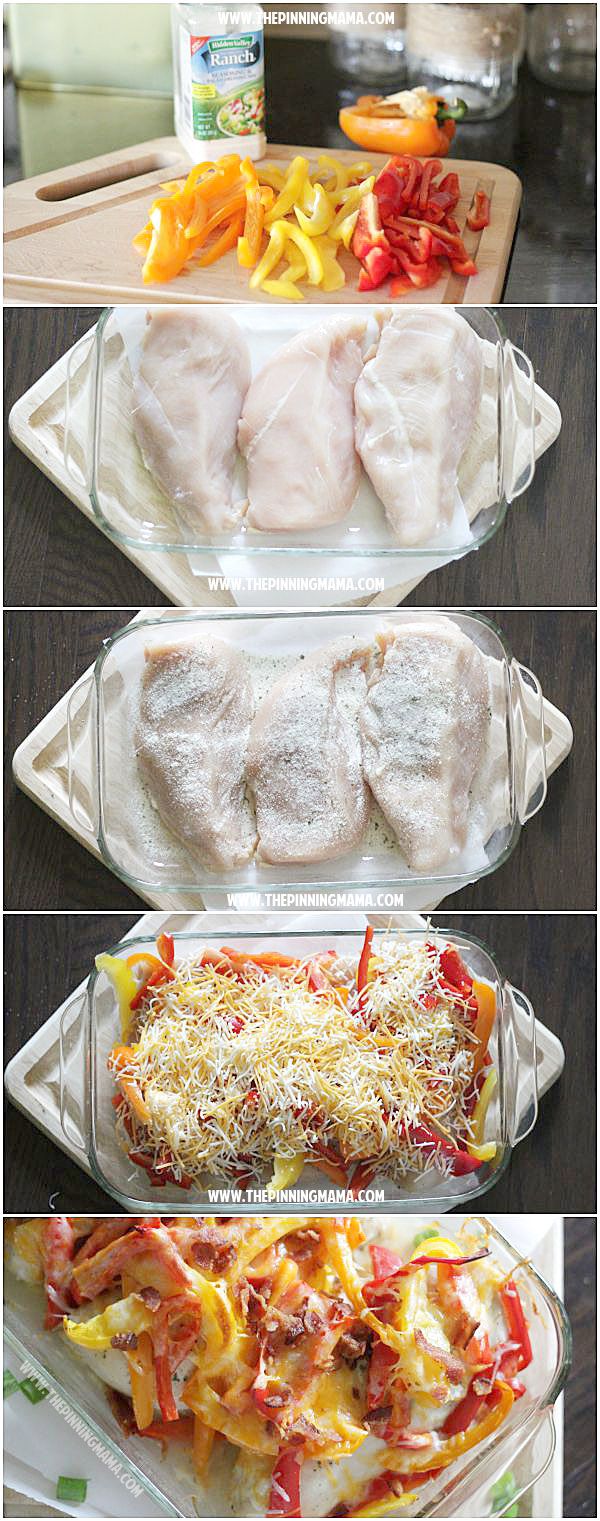 Light Bacon Ranch Chicken Bake