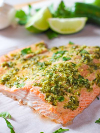 Lime and Garlic Salmon