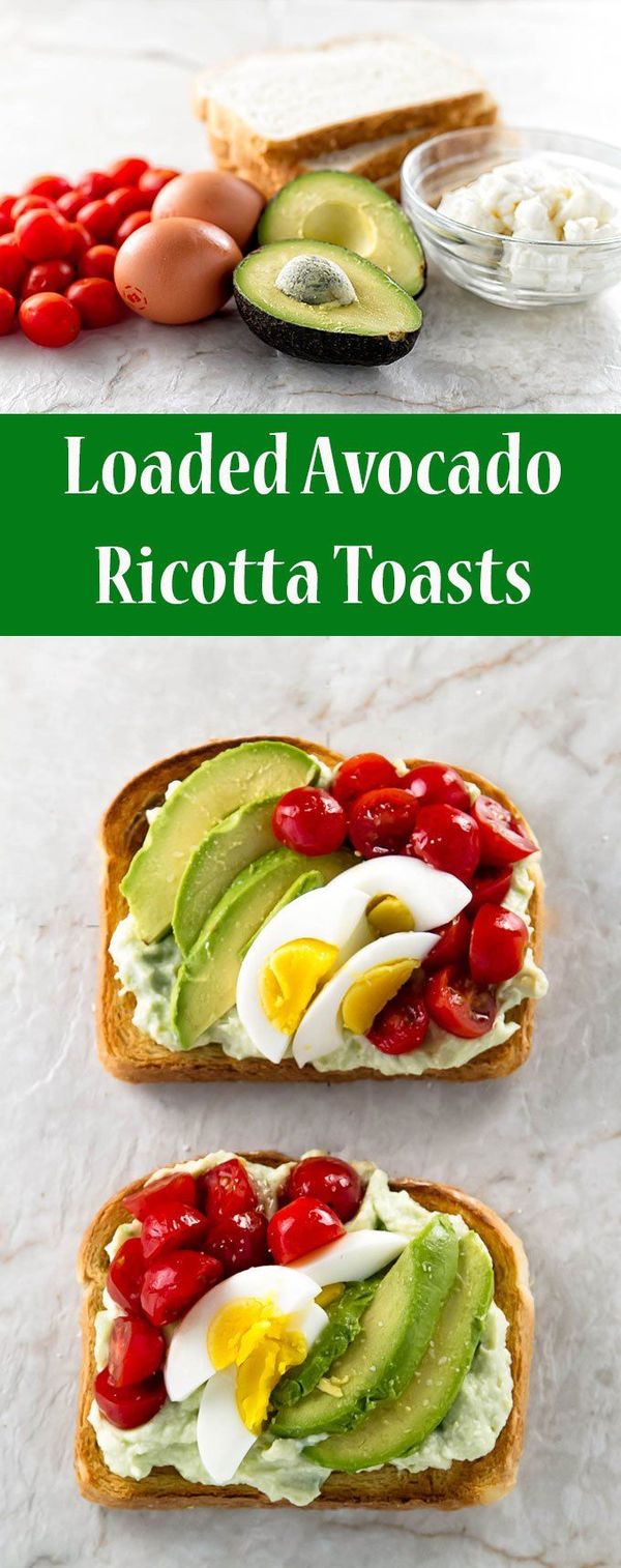 Loaded Avocado Ricotta Toast