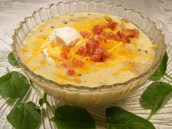 Loaded Baked Potato Soup for Crockpot