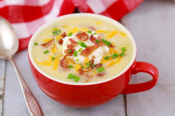 Loaded Baked Potato Soup In A Mug