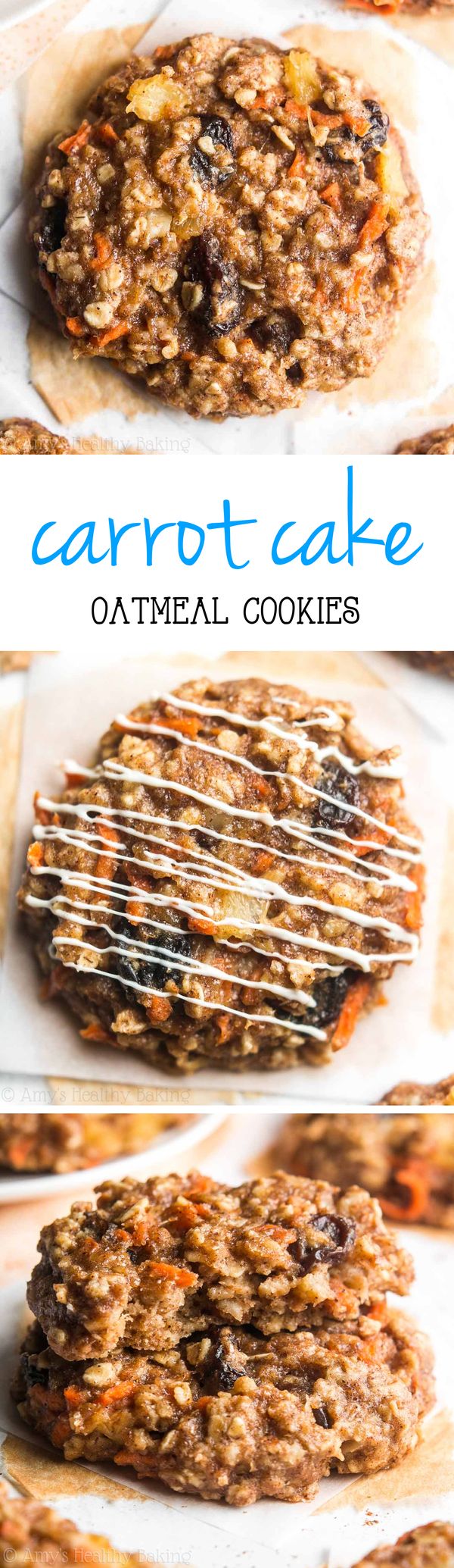 Loaded Carrot Cake Oatmeal Cookies