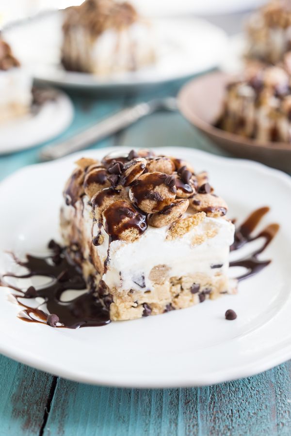 Loaded Cookie Dough Ice Cream Bars