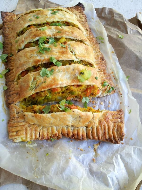 Loaded Spicy Veggie Pie