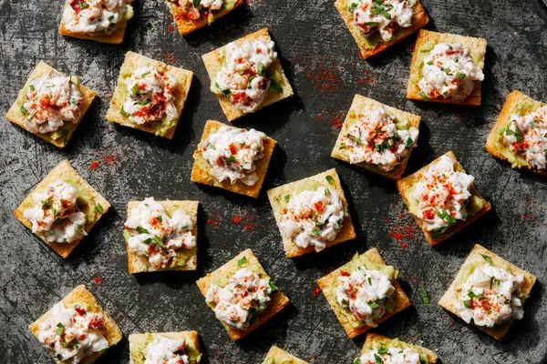 Lobster Toasts With Avocado and Espelette Pepper