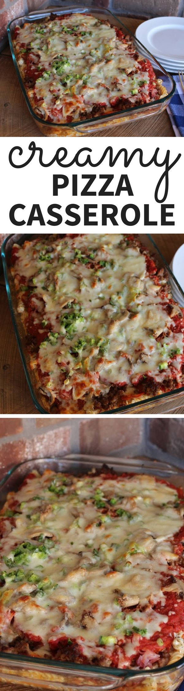 Lori's Creamy Pizza Casserole