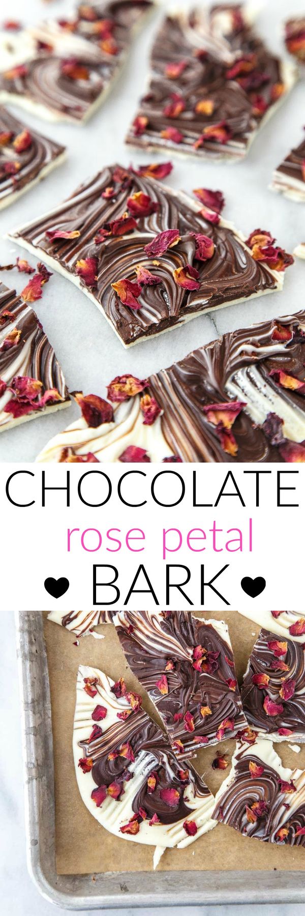 Love Bark: Rose + Chocolate