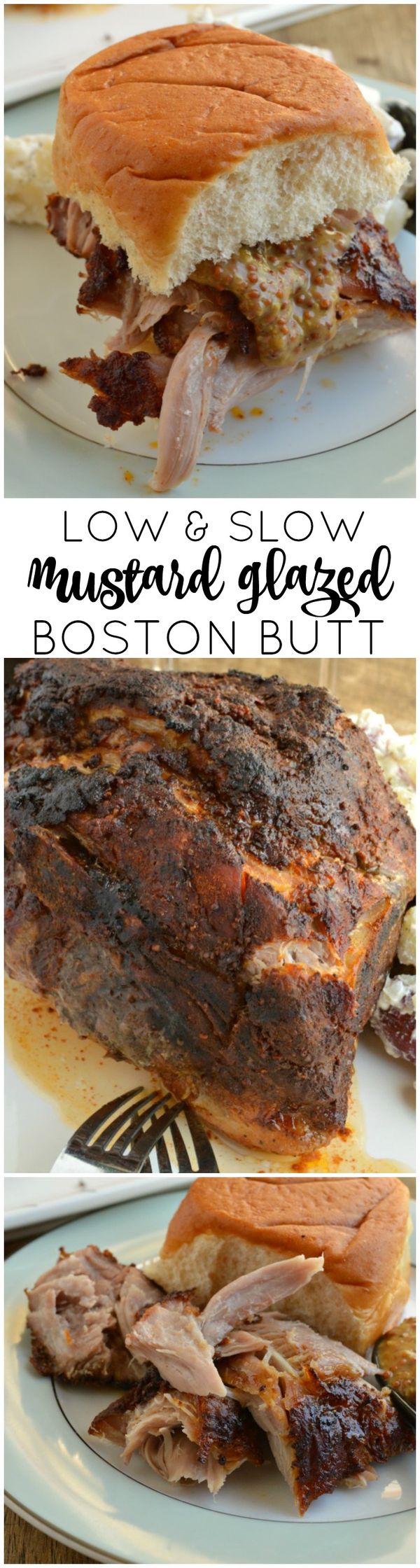 Low and Slow Mustard Glazed Blade Pork Roast